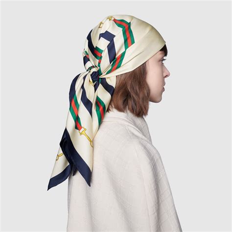 gucci horsebit scarf